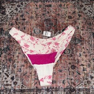 Sparkle floral bikini bottom